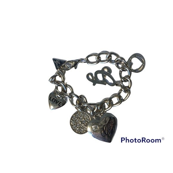Silver Guess Charm Bracelet - Picture 1 of 3